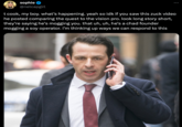 sophie @netcapgirl : t cook, my boy. what's happening. yeah so idk if you saw this zuck video he posted comparing the quest to the vision pro. look long story short, they're saying he's mogging you. that uh, uh, he's a chad founder mogging a soy operator. i'm thinking up ways we can respond to this