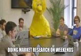 imgflip.com DOING MARKET RESEARCH ON WEEKENDS