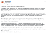 Jameskii @Jameskii I can finally say it. Twomad was a r----- and a p--------. Over the past few years he tried to murder me multiple times for helping the police & detectives in multiple states to investigate a lot of horrible things he's done. He wanted to take out multiple innocent lives by getting behind a wheel and going head on on freeway while being high on illegal drugs. He didn't succeed once as he overdosed before killing anybody, so he tried it again. Despite him trying to murder me and multiple innocent lives I've been trying to help law enforcement to make sure he's safe, doesn't get hurt and doesn't harm anybody. Please remember that he's a r----- and a p--------, he continued to prey on the vulnerable even after the police got involved, including a 13 y/o in mental hospital. The tragedy doesn't excuse any of his actions. : I will address a lot of stuff when I fully collect my thoughts. Past few months have been a total mess and reason why I ended up in ER. Please give me time. 2:41 PM Feb 14, 2024 56.3M Views •