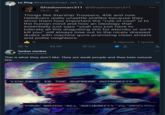 They are weak people and they hate natural law. Lo-Ping @PandasAndVidya. Feb 19 Shadowman311 @Shadowman311 14m - Things like Starship Troopers, 40k and now Helldivers really unsettle shitlibs because they show them how important the "rule of cool" is to the human mind and how an ideology that essentially just says "yeah you just have to tolerate all this disgusting s--- for eternity or we'll kill you" will always lose out to the nicely dressed dudes with machine guns promising clean streets and polite neighbors. 5 76 Yankee wankee @Yankeewankee 1967 8.2K ... 3 reposts 1 quote ↑ This is what they don't like. They are weak people and they hate natural law. VIOLENCE IS THE SUPREME AUTHORITY FROM WHICH ALL AUTHORITY IS DERIVED ⠀ ⠀