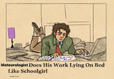 NA Meteorologist Does His Work Lying On Bed Like Schoolgirl 3/29/817:00AM