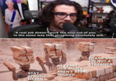 "A real job doesn't suck the soul out of you in the same way that streaming absolutely will." STAY STRONG HASAN AT LEAST OUR SOULS BHH THANK GOD I'M NOT A STREAMER AREN'T BEING SUCKED E