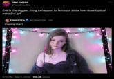 beer person @CantEverDie this is the biggest thing to happen to femboys since low-dose topical estradiol gel F1NN5TER @F1NN5TER. 12h Coming Out :) 4:15 PM Mar 1, 2024 159.2K Views :