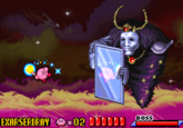 Final showdown between the Legendary Pink Vacuum Cleaner and the Unknown EXARSERDRAY Ⓒx02 BOSS