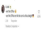 CAMI -ver the Office -ver the Office en tik tok con la chica dwight 2-28 Responder Visualizar 2 respostas 6396