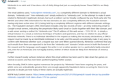 darkghost38 • 3y ago Nintendo is no saint and it has done a lot of s----- things but just so everybody knows These DMCA's are likely fake btw. The email address used, "notice@mm-nintendo.com", is a completely different domain to Nintendo's actual domain, "nintendo.com" "mm-nintendo.com" simply redirects to "nintendo.com", in the attempt to make it seem related to Nintendo's legitimate domain, but such a redirect can be trivially configured by any third party site The WHOIS and other DNS information for the two domains are also completely different, the fraudulent domain having only been active since 2013, being held by a completely different registrar with different domain settings, etc. -The fraudulent domain's DNS information includes only two records of note - an entry redirecting email to Google's email servers, indicating the perpetrator likely used Gmail or Gsuite together with their fake domain, and a web server serving a redirect to "nintendo.com" The IP address of this web server - 72.52.10.14 - is simply a virtual instance in a cloud, a notorious technique of hackers and spammers, and has no relation to any official Nintendo networks There is no individual identified in the request as making the necessary declarations; a DMCA request must be made by an identifiable individual to be valid, and this would coincidentally make it very easy to confirm with Nintendo whether such a request was ever sent When queried directly, Nintendo confirmed that any such emails from them are expected to be from the "nintendo.com" domain Certain errors in both the format of the request and the language used suggest the writer is not a native speaker (or is a particularly badly educated one, even for an American) and not legally trained, neither of which would be likely from Nintendo of America proper Further research easily surfaces instances where this email address has been used to take down fan games on several occasions and has even been spotted targeting Twitter avatars. More broadly, DMCA claims against numerous fan projects by "Nintendo" have been ongoing for years, and whilst some are undoubtedly genuine there are enough apparently fraudulent claims occurring for there to be grounds to doubt just how many of these claims are actually legitimate. NSFW Ads/Content source: https://www.sankakucomplex.com/2021/01/09/gamejolt-issued-dmcas-by-possible- nintendo-copyright-troll-takes-down-379-fan-games/