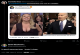 Daniella Diaz @DaniellaMicaela • 2h .@Jared EMoskowitz tweeted this and now it's deleted. Jared Moskowitz @JaredEMoskowitz 12:49 PM · Mar 8, 2024 2,658 Views 17 1790 Jared Moskowitz @Jared EMoskowitz It was inappropriate. I took it down 1:03 PM Mar 8, 2024 32.6K Views LUES TO DELIVER STATE OF THE P 294 95K