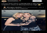 Firastopher @firastopher Follow I know they were a PROBLEM in Ms Ishtars irrigation class at Mesopotamia High Minogue Update @MinogueUpdate - Mar 8 kylie minogue and madonna 12:13 PM · Mar 9, 2024 458.6K Views
