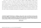 The Court's concern is less that the State has failed to allege sufficient conduct of the Defendants in fact it has alleged an abundance. However, the lack of detail concerning an essential legal element is, in the undersigned's opinion, fatal. As written, these six counts contain all the essential elements of the crimes but fail to allege sufficient detail regarding the nature of their commission, i.e., the underlying felony solicited. Kimbrough, 300 Ga. at 884. They do not give the Defendants enough information to prepare their defenses intelligently, as the Defendants could have violated the Constitutions and thus the statute in dozens, if not hundreds, of distinct ways. Id. at 882. Under the standards articulated by our appellate courts, the special demurrer must be "The State's supplemental citation to Wiggins v. State, 272 Ga. App. 414 (2005) (vacated on other grounds by Wiggins v. State, 280 Ga. 268 (2006)) makes this a closer call, but does not change the result. The indictment in Wiggins may not have listed the specific "crime against the State" that the defendant committed in violation of his oath, but it did include enough additional detail to create a much smaller universe of possibilities, in contrast to the reference in this indictment incorporating the entirety of both the state and federal constitutions. Page 7 of 9 23SC188947 granted, and Counts 2, 5, 6, 23, 28, and 38 quashed.89