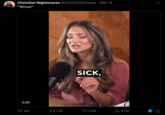Christian Nightmares @ChristnNitemare ⚫ Mar 13 "Whoa!" • 0:28 SICK, 281 1.9K 5.6K ılı 6.7M ↑ <]