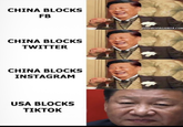 The App Wars CHINA BLOCKS FB CHINA BLOCKS TWITTER CHINA BLOCKS INSTAGRAM USA BLOCKS TIKTOK DISPROPAGANDA.COM