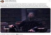 zach silberberg @zachsilberberg if this lady made me put my hand in a pain box i would last 2 seconds. it would start to hurt just a little bit and i would say YEOWCH and pull my hand out and she would kill me instantly 1:18 PM Mar 4, 2024 82K Views ...