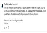 Think Before You Sleep 1 day ago (edited) I love how leftists don't like being described as woke and are trying to ruin the term by saying, "OMG! You are still using the term woke? That is so overused." Ok, stop using ist and phobe terms to describe everyone you don't agree with and stop constantly calling your opponents right wing extremists. When you do that, I'll stop using the term woke. Show less 9.6K