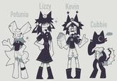 Lizzy Kevin Petunia Cubbie