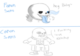 Fanon Sans Canon Sans что hey Baby~ f------ love Ketchup