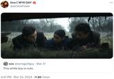 lina C MYE DAY @amzliafraser sco @iamagolfguy. Mar 21 This white boy is nuts. 4:41 PM · Mar 24, 2024 11.8K Views : ...