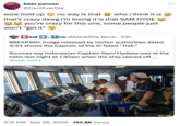 beer person @CantEverDie wow hold up no way is that who i think it is that's crazy dawg i'm losing it is that SAM HYDE you're crazy for this one, some people just won't "get it" Beal 1 nc @StealRite_Blink • 23h BREAKING: Image released by harbor authorities dated 3/24 shows the Captain of the ill-fated "Dali." Sources say Indonesian Captain Sami Hydasa was at the helm last night at 1:30am when the ship veered off ... Show more #388 HOME 3:12 PM Mar 26, 2024 195.8K Views