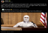 JIGGA X @JIGGYKESO "I was born with glass bones and paper skin...every morning Id break my legs...and every afternoon Id break my arms. At night? Well I lay awake in agony until my heart attacks put me to sleep" The Onion @TheOnion • Feb 21, 2019 Jussie Smollett Arrives In Court Wearing Full-Body Cast trib.al/BRuvqo1 6:08 PM Feb 21, 2019 •