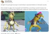 Schaffrillas @Schaffrillas Alright I'm just gonna say it. Gwimbly's representation in Smash sucks ... His model is ugly, his moveset isn't faithful, and they couldn't even be bothered to include Mr. Millipede. Sakurai really f----- up with this one 12:05 AM - Apr 3, 2024 1M Views