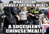 I see you know your judo well.  | /r/dankmemes WHAT IS THE CHARGE? EATING A MEAL? imgflip.com A SUCCULENT CHINESE MEAL!! PEOP O P