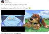 As a Banjo-Kazooie fan, this hits different 🥲 AS112 @AS_12239 "It's my IP to sit on and do nothing with" As a Banjo-Kazooie fan, this hits different II 0:05 2:28 PM Apr 2, 2024 8,870 Views •