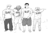 GAY ABORTION SLUT BIG D---