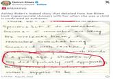 Camryn Kinsey @camrynbaylee. Follow BREAKING: X Ashley Biden's leaked diary that detailed how Joe Biden took inappropriate showers with her when she was a child is confirmed as authentic. Think s0. The mo Specifics but I do remember trauma- I remember Not the woolzacks house; I remembe somewhat being liking Sexualized with caroline; I novembes been with Frends a yung age; shavers w/ my dad (probably not appropriate Being turned in when wasn't Suppise to be. I 5:19 PM - Aug 25, 2022