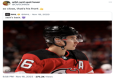 wild card spot haver @OVECHKIN so close, that's his front NHL Jack's back. @NHL Nov 18, 2023 ALT ம 6 Padential 6:58 PM Nov 18, 2023 275.2K Views BBUER A ...