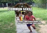Activists aren't always that bright | /r/memes COMMON SENSE Friends PEOPLE WHO BLOCK ROADS TO GAIN SYMPATHY FOR THEIR CAUSE