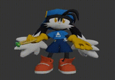 "From: Klonoa 2: Lunatea’s Veil. Animation when Klonoa shrugs and smiles in response to Lolo claiming she isn't afraid of anything in the haunted house in Joilant."

Shortened to fit as a looping gif
