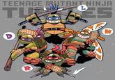 TEENAGE MUTANT NINJA TU /// L ES D R - GE - @rariatoo CE ww - M