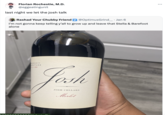 Florian Rochestie, M.D. @eggeatingunit last night we let the josh talk Rashad Your Chubby Friend @OptimusGrind ___ • Jan 6 I'm not gonna keep telling y'all to grow up and leave that Stella & Barefoot alone BOTTLED BY PH CARR 2022 Josh JOSH CELLARS Merlot