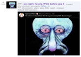 350 GTA 6 we really having WW3 before gta 6 (i.redd.it) submitted 2 years ago by m17alia 14 comments share save hide report crosspost hide all child comments SpencerFilms @SpencerFilmss - 13h Me when I realize World War III is gonna delay GTA 6 even longer