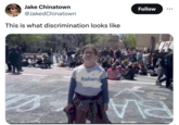 Jake Chinatown @JakedChinatown This is what discrimination looks like Italian Follow
