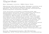 Sprite Ben Steiger Levine / BBH New York Working with Director Ben Steiger Levine and LA-based practical effects house, Spectral Motion, we produced this Sprite commercial featuring the musician Drake. The process included creating both 3D generated and live action and the seamless integration of the two. It began with a complete body scan of Drake. We then created a 3D model of him and cut him into the pieces we wanted to move. The model was then sent to the effects house and they created an animatronic puppet of Drake. On set we used a motion control camera and perfectly aligned Drake's last position to match the robot clone of him. Using the same camera movements we shot the puppet exploding. In post, we regenerated the footage of Drake to align with the movement of the robotic puppet and created the 3D liquid simulation of the water moving through him. Previz, Photogrammetry, 3D Modeling, Rigging, VFX, Fluid Simulations, Compositing