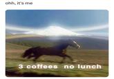 ohh, it's me 3 coffees no lunch Flonneremoji