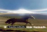 3 Tequila redbulls no lunch