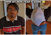 This meme humorously conveys the sentiment of a challenging start to the new year. Let's break it down:
Visual Setup:
The meme consists of a split-screen with two side-by-side photos.
On the left, we see a person (Rishi Ramsingh) standing normally, dressed in casual attire.
On the right, the same person appears to have their white underwear pulled up over their head in an exaggerated atomic wedgie.
Caption:
Above these images, there's a caption that reads: “how my new year is going 😭.”
The caption implies that the person's experience at the beginning of the new year is akin to the discomfort and embarrassment depicted in the wedgie scenario.

The wedgie represents an unexpected and uncomfortable situation, much like how life can throw unexpected challenges our way.
By juxtaposing the normal guy with the atomic wedgie, the meme humorously suggests that the person's new year is off to a rough start—perhaps filled with unexpected twists and discomfort.
In summary, the atomic wedgie serves as a metaphor for the unexpected and less-than-ideal experiences that the person is facing in the new year. 😅🎉

Follow@rishiramsingh1for more 😂


