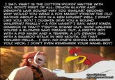 I SAY, WHAT IS THE COTTON-PICKIN' MATTER WITH YOU, BOY?! FIRST OF ALL, DEMON SLAYER AND DEMON'S LAIR SOUND WAY TOO SIMILAR! SECOND, WHY WOULD YOU WEAR A FOX MASK? Y'KNOW THE OLD SAYING ABOUT A FOX IN A HEN HOUSE? WELL I DON'T LIKE YOU, BOY! I OUGHTA GIVE YOU A SOUND WHUPPIN'! FINALLY - A FOX MASK? I SAY, WHAT KINDA GIMMICK IS THAT? Y'GOTTA STAND OUT, SON! UNLESS YOU'RE A BLONDIE WHO FREAKS OUT, A PRETTY BOY WITH A PIG MASK AND A TEMPER, A LI'L DEMON GAL WITH A BAMBOO STALK IN HER MOUTH, OR THAT TANJIRO-FELLA... I SAY, NO ONE'S GONNA REMEMBER YOU! HECK, I DON'T EVEN REMEMBER YOUR NAME, BOY! @artildawn @jonjmurakami