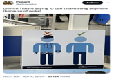 Because Of Woke Pedant @ellawebs Follow Ummm Theyre saying U can't have swag anymore (because of woke) stanstedairport.com = 10:31 AM Apr 4, 2024 577.1K Views London Stansted Airport