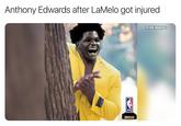 Anthony Edwards after LaMelo got injured NBA FB.COM/NBAMEMES