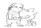 "In light of Arin enjoying Sonic Mania, here's a little doodle from Tyson Hesse (Sonic Animator) "