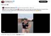 Hell yea 🇺🇸 Hodgetwins @hodgetwins Hell yea Subscribe Valentina Gomez @ValentinaForSOS - May 12 Don't be weak and gay August 6th is the day we take Missouri back from these corrupt politicians. @Cobratate @TateTheTalisman Show this thread MAGA 0:06 weak and gay • 11:09 PM May 14, 2024 233.9K Views