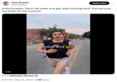 Unfortunately “Don’t be weak and gay. Stay f------ hard” has become my motto for the summer Sam Stryker @sbstryker Subscribe Unfortunately "Don't be weak and gay. Stay f------ hard" has become my motto for the summer weak and gay 0:06 From Valentina Gomez 8:13 PM May 14, 2024 1.7M Views