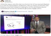 trade war @tradewarhj I think the reason why this clip is so funny is bc of how earnest Stephen A is with his interpretation of Mewtwo. He's so clearly not familiar with Pokémon at all but instead of making fun of this admittedly absurd hypothetical he tries his hardest to genuinely engage with it Stephen A Smith x.com/lm_prexx/statu... @stephenasmith · May 20 Prexx @lm Prexx X at 6'07 and 269 lbs, do you think Mewtwo could beat LeBron in a game to 21? Mega Mestack Pokédex data 0150 20m50 12200 11:11 AM - May 21, 2024 270K Views