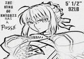 THE KING OF KNIGHTS HAS A Posse 5' 1/2" 92LB