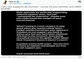 Mia K. @miakhalifa Follow X I do not support all women- some of you bitches are VERY DUMB their agencies for basically supporting violence against Jews, not just "sympathy for Palestine" maybe now you understand the weight of your casual hatred. What? Living in a free country is only good when you wanna safely spout coded Jewish hatred but your agency's freedom to not support you back is where you feel you have been violated? Tell that to the innocent Jews being assaulted across the globe. What about their freedom? Guess it doesn't count? Freedom works both ways. You are free to have an opinion and people are free to not support you. F--- around and find out. 12:07 AM Nov 28, 2023
