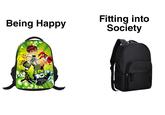 Being Happy Fitting into Society BEN