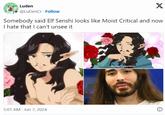 Luden @LuDenCr Follow X Somebody said Elf Senshi looks like Moist Critical and now I hate that I can't unsee it 5:01 AM - Jun 7, 2024 Because it's too heavy.