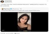 erinspresso @fairiesirens "YOURE THE ONE THATS PANINI PRESSED" IMMEDIATELY ADDED TO MY LEXICON POP Pop Crave @PopCrave 11h CRAVE Gypsy Rose Blanchard turns heads with newly shared TikTok story. 0:24 Gypsy Rose Bla Message 1:20 PM - Jun 12, 2024 - 119 Views